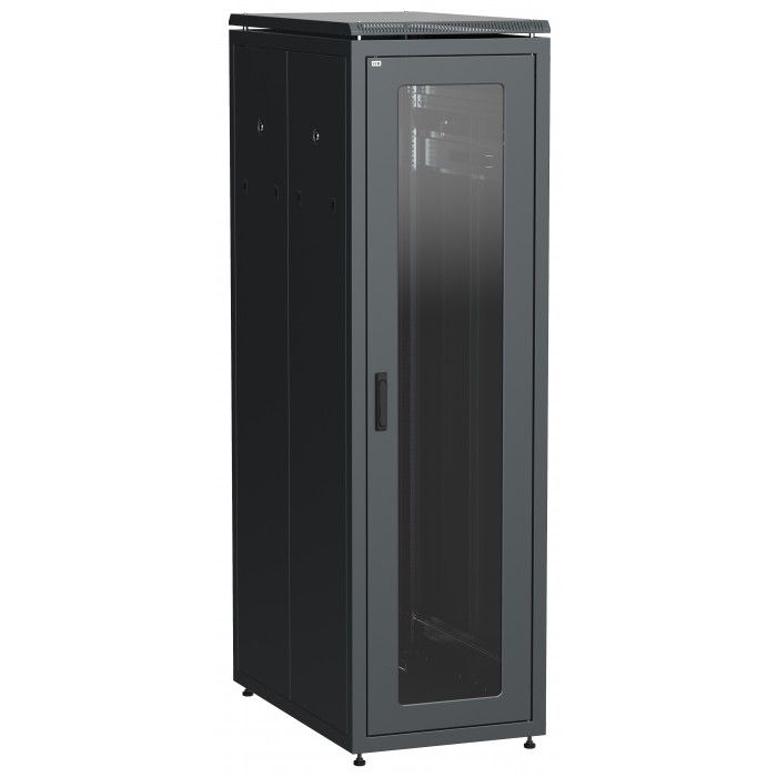 На фото: шкаф сетевой напольный ln05-47u61-gp ITK LINEA N бренда IEK (ИЭК)