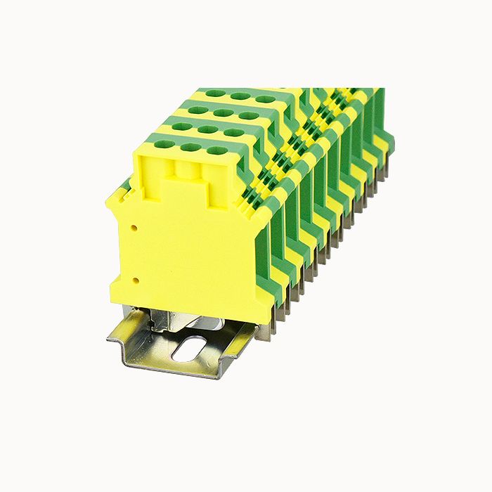 На фото: Клеммы заземления pc16-pe-01p-1y-00a(h) DEGSON (Дегсон) 