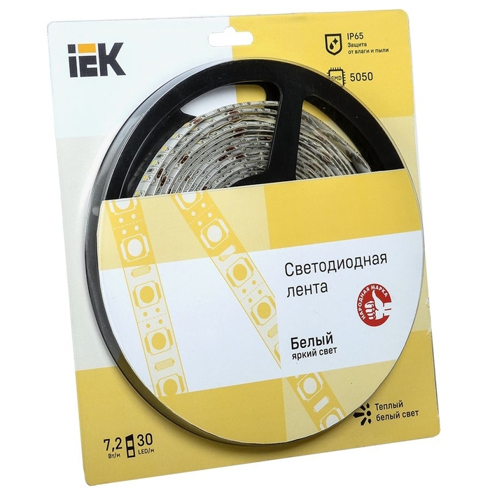 На фото: лента светодиодная lsr2-1-030-65-1-05 IEK (ИЭК)