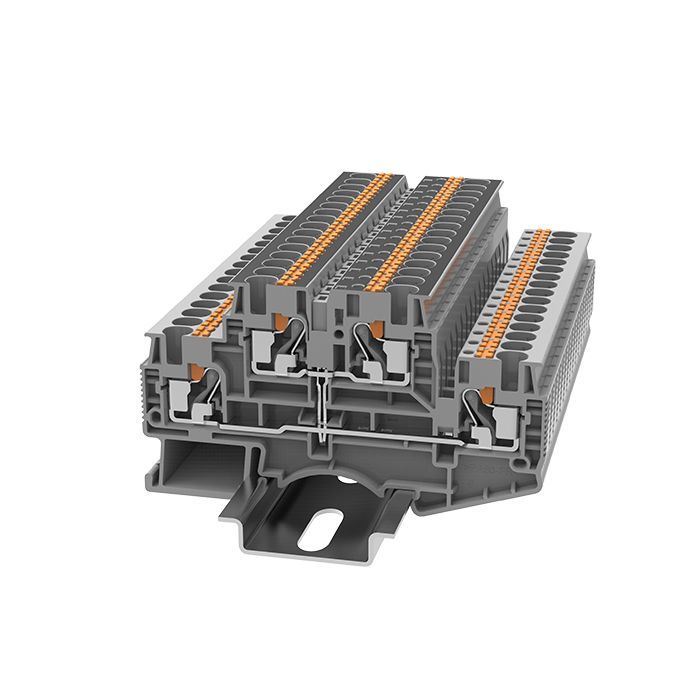 На фото: пружинные клеммы dskk4-pv-01p-11-00z(h) DEGSON (Дегсон) 