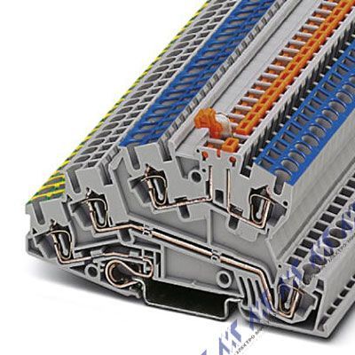 клеммы многоуровневые фото пружинный зажим sti 2,5-pe/l/ntb