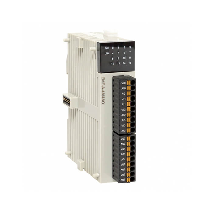 На фото: программируемые логические контроллеры модуль аналогового в/в emf 4/4 pro-logic ekf proxima ЭКФ (ЕКФ)