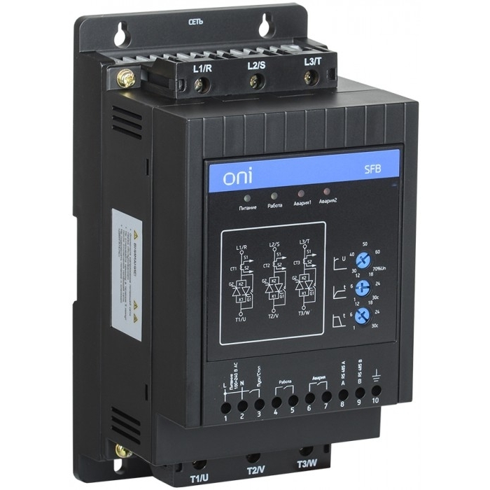 Плавный пуск электродвигателя марки ONI sfb-33-d75-a-11 - УПП