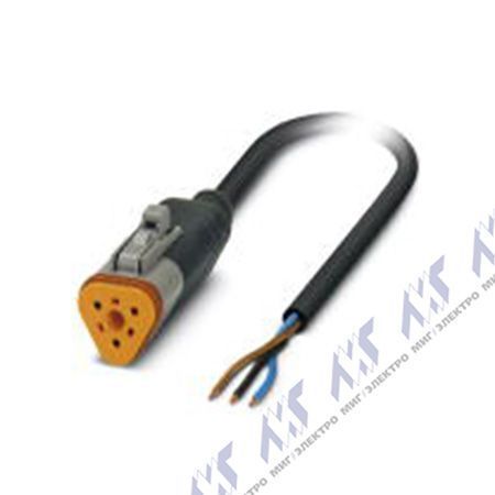 кабели с установленными разъемами sac-3p-10,0-pur/dtfs