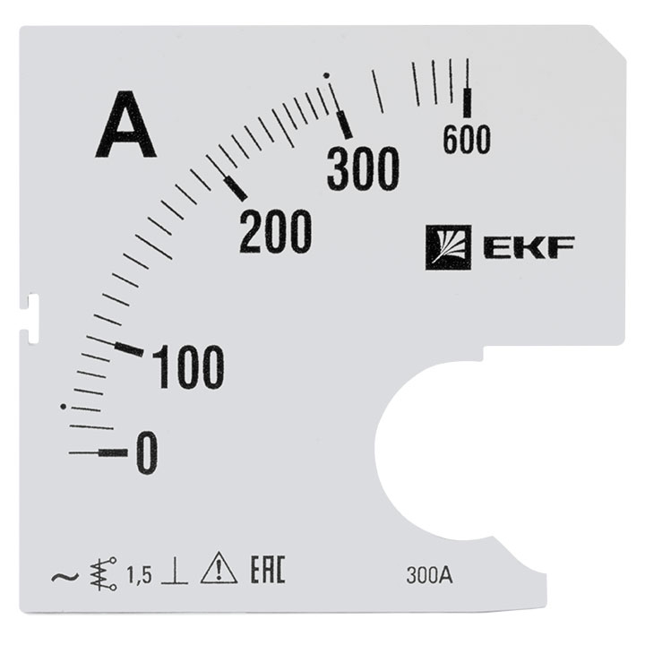 На фото: шкала сменная для a961 300/5а-1,5 ekf ЭКФ (ЕКФ)