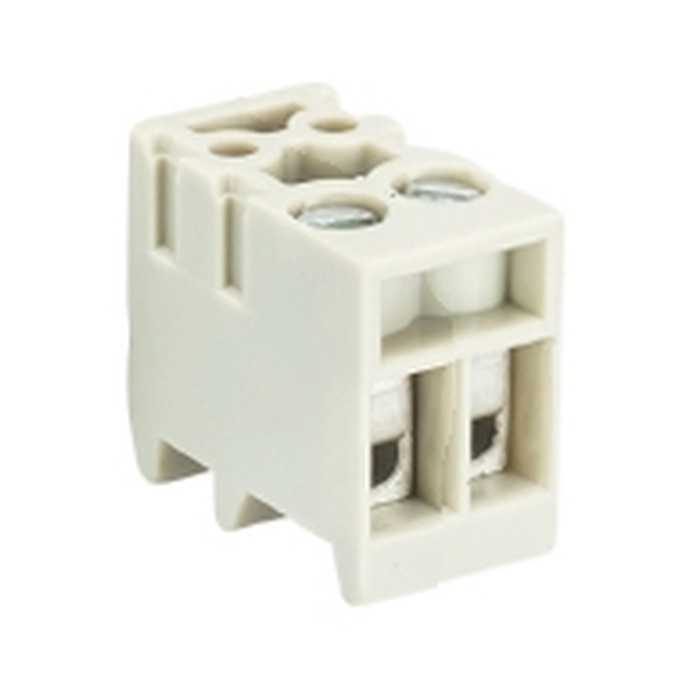 Клемма горизонтальный подвод кабеля, на плату, шаг: 3.5 мм, 2 полюса, фиксация провода винтовая, исполнение: без маркировки, 160V, 6А, цвет: серый 25.602.5253.0 актуальное фото