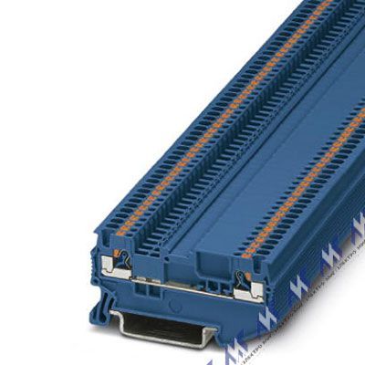 клеммные блоки для печатного монтажа pt 1,5/s-mtd bu