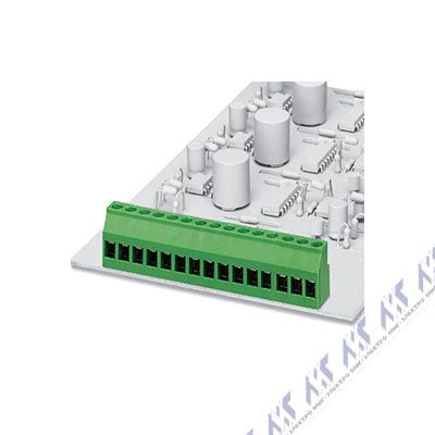 На фото: клеммные блоки на печатную плату mkds 3/ 2 kmgy (vpe 1000) Phoenix Contact 