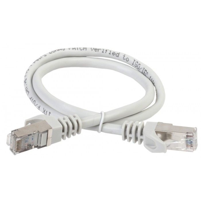 На фото: патч-корд pc01-c5efl-10m IEK (ИЭК)