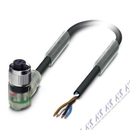 кабели с установленными разъемами sac-4p-10,0-pur/m12fr-3l