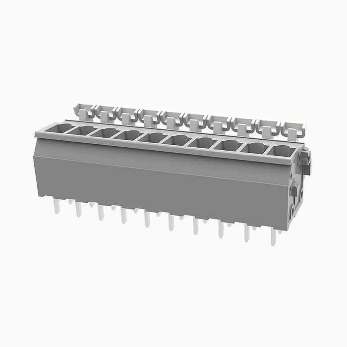 На фото клеммник нажимной на плату DG242V-5.08-10P-11-00Z(H) DEGSON (Дегсон) 