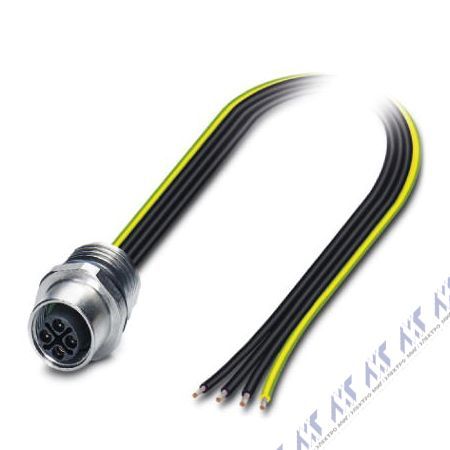 встраиваемые разъемы sacc-e-m12fss-4con-m16/0,5 pe