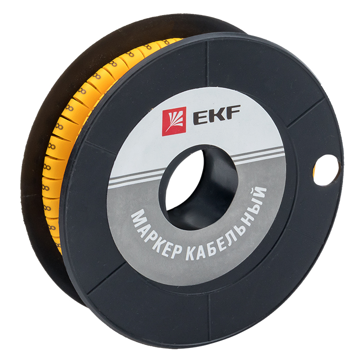 На фото: маркер кабельный 1,5 мм2 "8" (1000 шт.) (ес-0) ekf ЭКФ (ЕКФ)