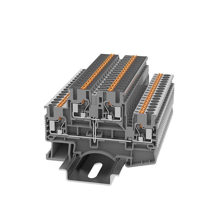 На фото: пружинные клеммы dskk2.5-pv-01p-11-00z(h) DEGSON (Дегсон) 