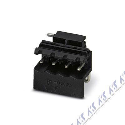 На фото: штекерные разъемы для печатных плат mstbo 2,5/ 4-g1l bk Phoenix Contact