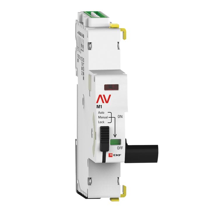 На фото: привод моторный av-m1 1p/2p ekf averes ЭКФ (ЕКФ)