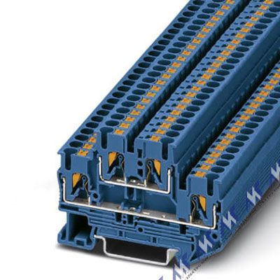 Многоуровневые клеммы зажим push-in pttb 2,5 bu