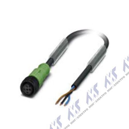 кабели с установленными разъемами sac-3p-10,0-pur/m12fs p