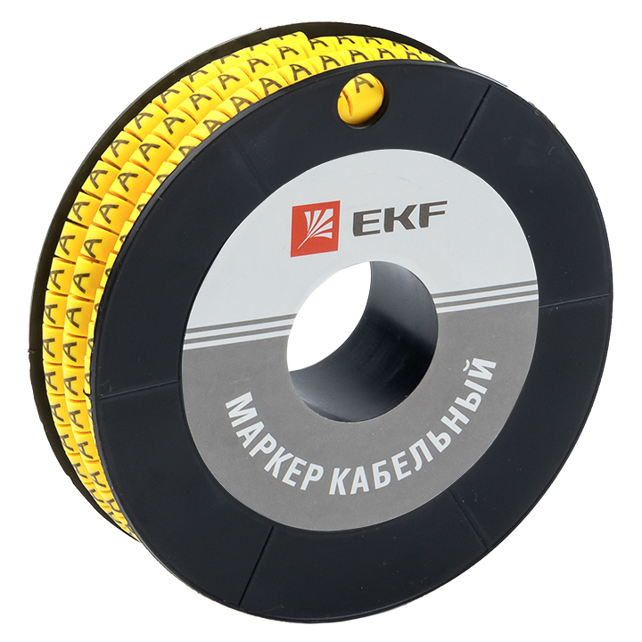 На фото: маркер кабельный 4,0 мм2 "a" (500 шт.) (ес-2) ekf ЭКФ (ЕКФ)