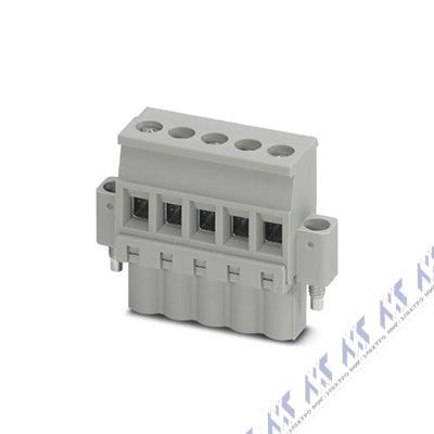 На фото: штекерные разъемы для печатных плат bcvp-508wf-17 gy Phoenix Contact