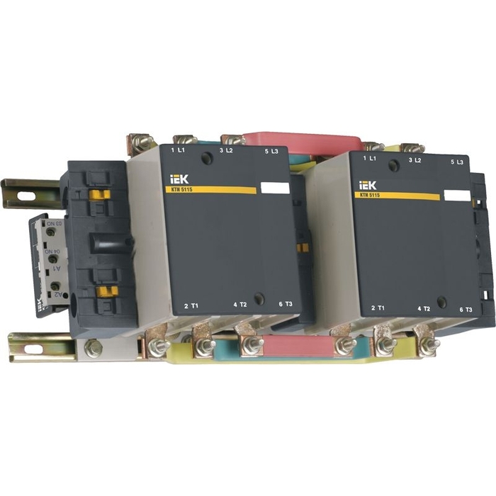 На фото: электромагнитные контакторы КТИ kkt53-185-400-10 IEK (ИЭК)