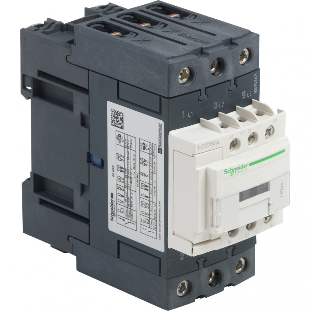 На фото: контакторы lc1d50au7 SCHNEIDER ELECTRIC (ШНАЙДЕР ЭЛЕКТРИК)