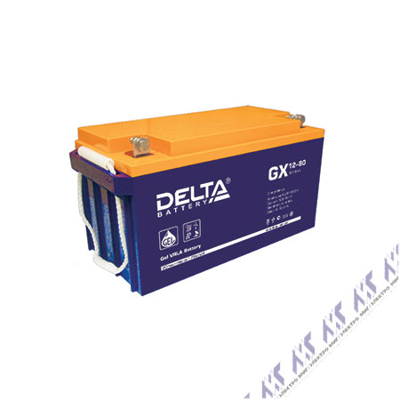 На фото: батареи и аккумуляторы DELTA GX gx 12-80 (АКБ ДЕЛЬТА)