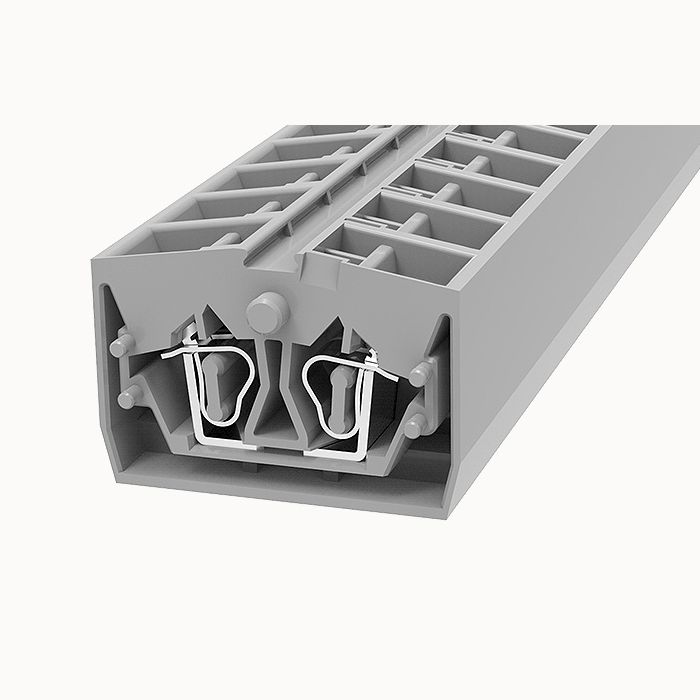 На фото: клеммы на DIN-рейку ws2.5t-end-co-01p-11-00a(h) DEGSON (Дегсон) 