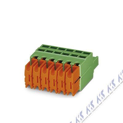 На фото: штекерные разъемы для печатных плат qc 1/ 2-st-bus Phoenix Contact