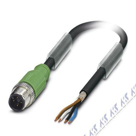 кабели с установленными разъемами sac-4p-m12ms/ 5,0-pur sh