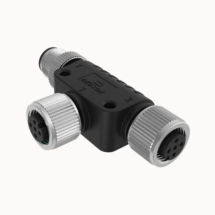 На фото: разъем ft-m12b-05f-m12b-05m-k5-0200 DEGSON (Дегсон) 