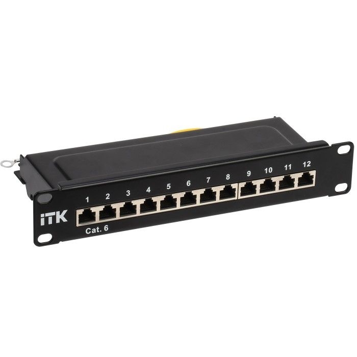 На фото: патч панели pp12-1uc06s-d05-10 IEK (ИЭК)