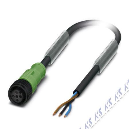 кабели с установленными разъемами sac-3p- 3,0-pur/m12fs p