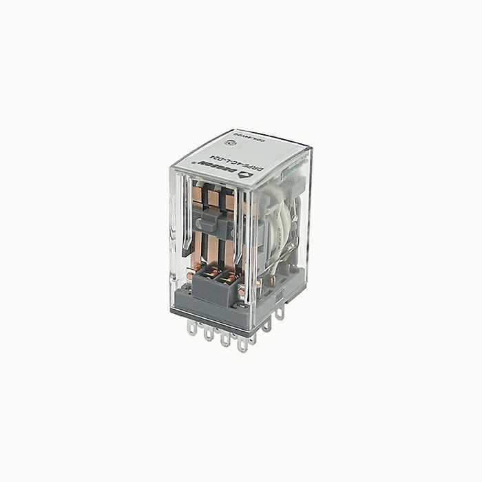 На фото: промышленное реле drpe-4c-ld-d12-02z(h) DEGSON (Дегсон) 