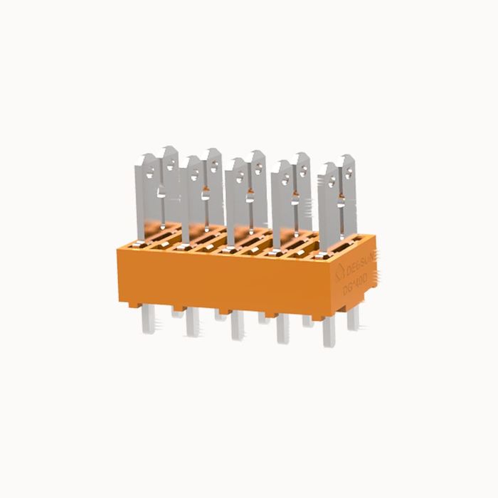 На фото клеммник нажимной на плату DG140V-10.0-06P-15-00Z(H) DEGSON (Дегсон) 