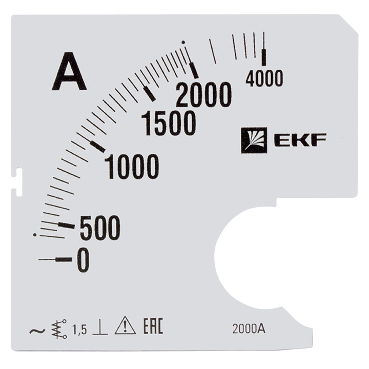 На фото: шкала сменная для a961 2000/5а-1,5 ekf ЭКФ (ЕКФ)