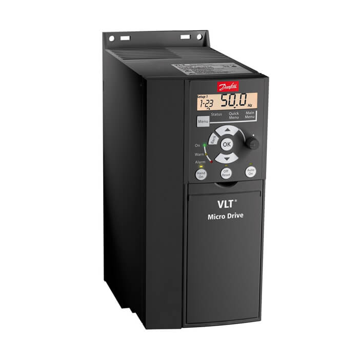 На фото: преобразователи частоты micro drive fc 51 fc-051p5k5t4e20h3bxcxxxsxxx