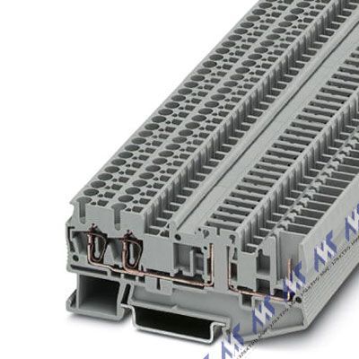 клеммы с ножевыми размыкателями пружинный зажим st 2,5-twin-tg/1p