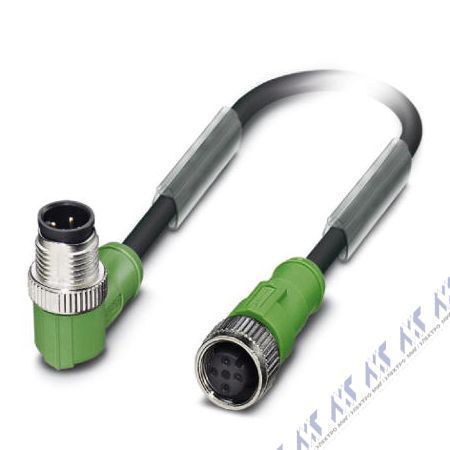 кабели с установленными разъемами sac-4p-m12mr/5,0-pur/m12fs