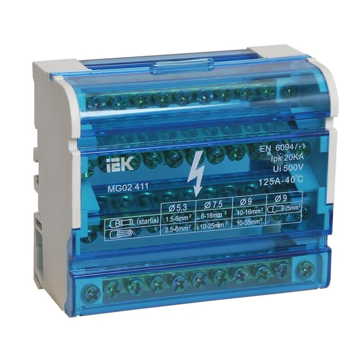 На фото: электротехнические шины ynd10-4-11-125 IEK (ИЭК)
