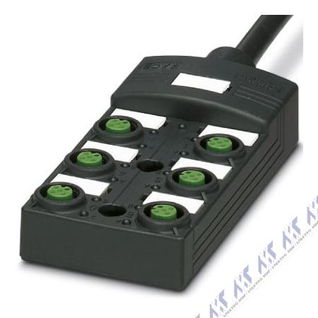 распределительные коробки с гнездами от м5 до м12 sacb-6/12-l- 5,0pur sco p