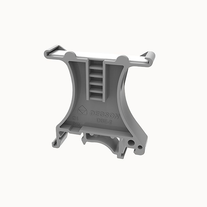 На фото: Общие аксессуары для клемм на DIN-рейку dbe-2-01p-11-00z(h) DEGSON (Дегсон) 