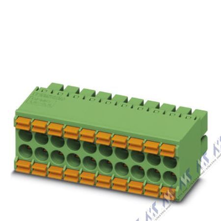 На фото: штекерные разъемы для печатных плат dfmc 1,5/15-st-3,5 Phoenix Contact