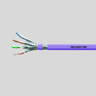 На фото: LAN кабель сетевой helukat 600 s-ftp s/ftp 4x2xawg23/1 frnc HELUKABEL 