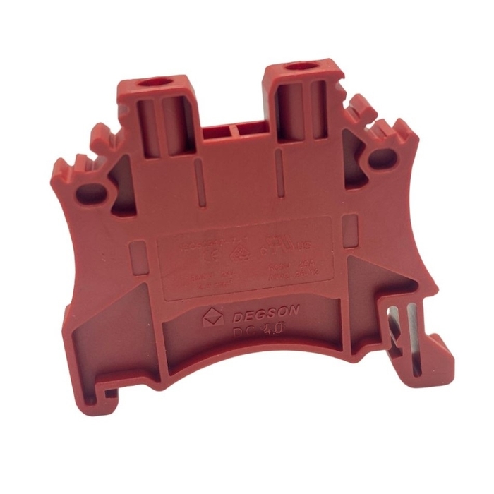 На фото: проходные клеммы dc6-01p-16-00z(h) DEGSON (Дегсон) 