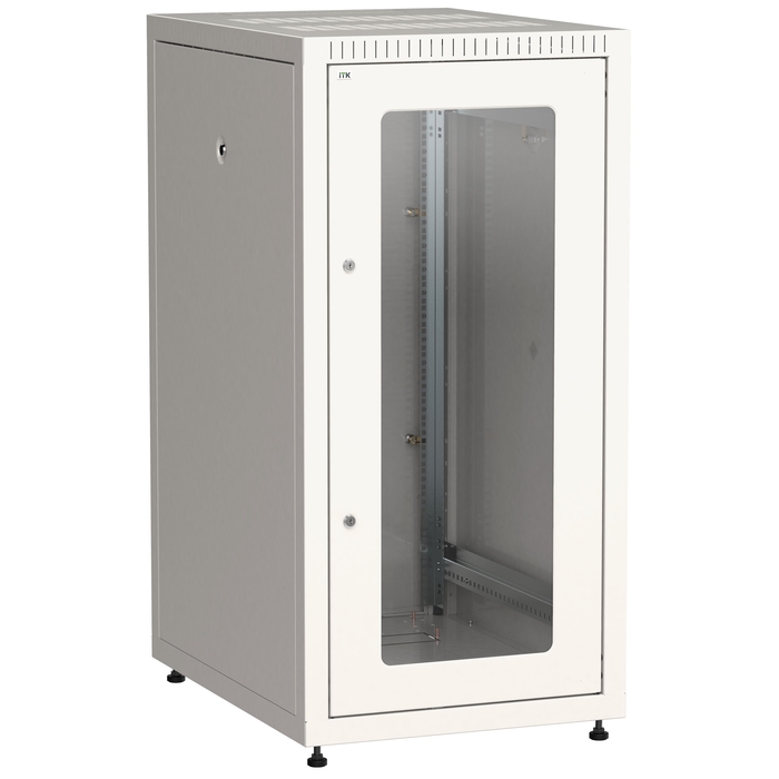 На фото: шкаф серверный (телекоммуникационный)  le35-27u68-g-z ITK LINEA 