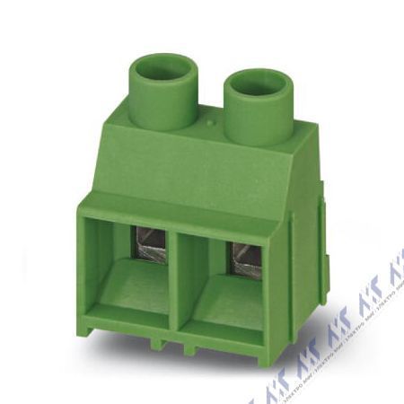 На фото: клеммные блоки на печатную плату mkds 5 hv/ 2-9,52 kmgy Phoenix Contact 