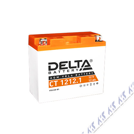На фото: аккумуляторы ct 1212.1 DELTA (АКБ ДЕЛЬТА)