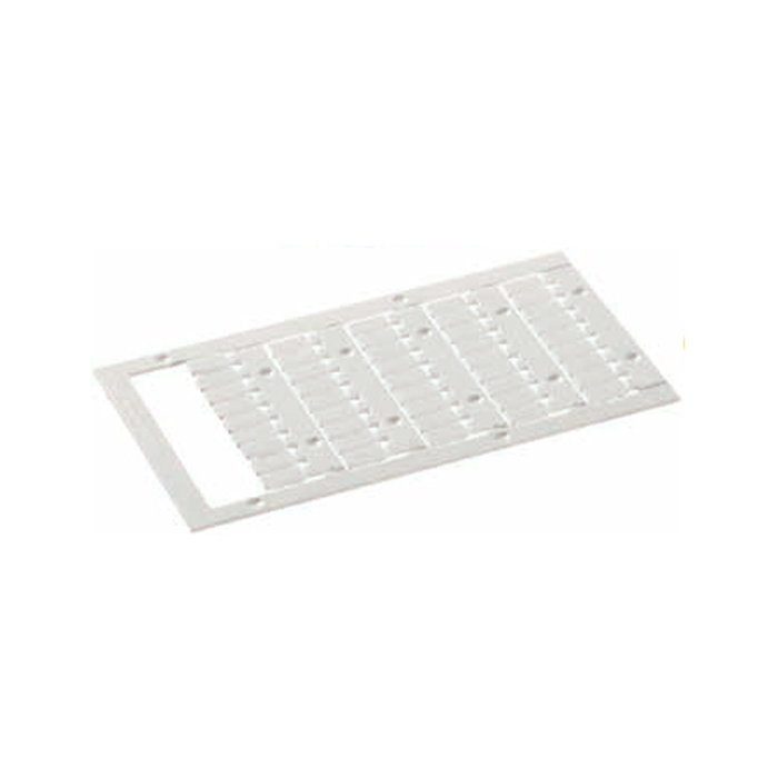 Кассета с маркировочными шильдиками, для клемм сечением 2,5 мм.кв., Phoenix Contact, боковая / верхняя, 45 шильдиков, нанесенные символы: чистая, для плоттера wieplot, размер шильдика: 4,65 x 8,5 мм, цвет: белый 04.405.1156.0 актуальное фото