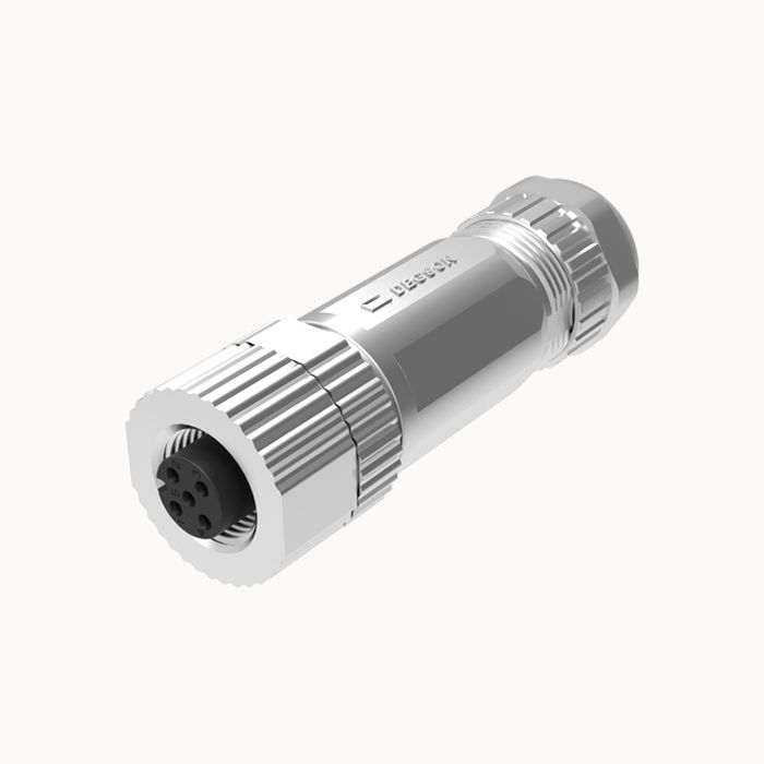 На фото: разъем pcsh-m12a-04p-ff-sl7002-00z(h) DEGSON (Дегсон) 